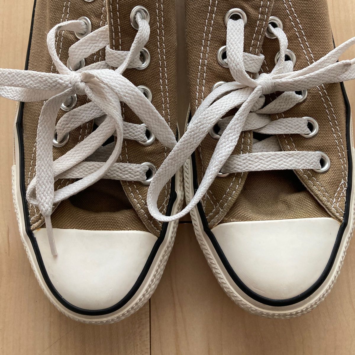 コンバース　WASHEDCANVAS OX  ブラウン　24.0cm CONVERSE ローカット ALL STAR