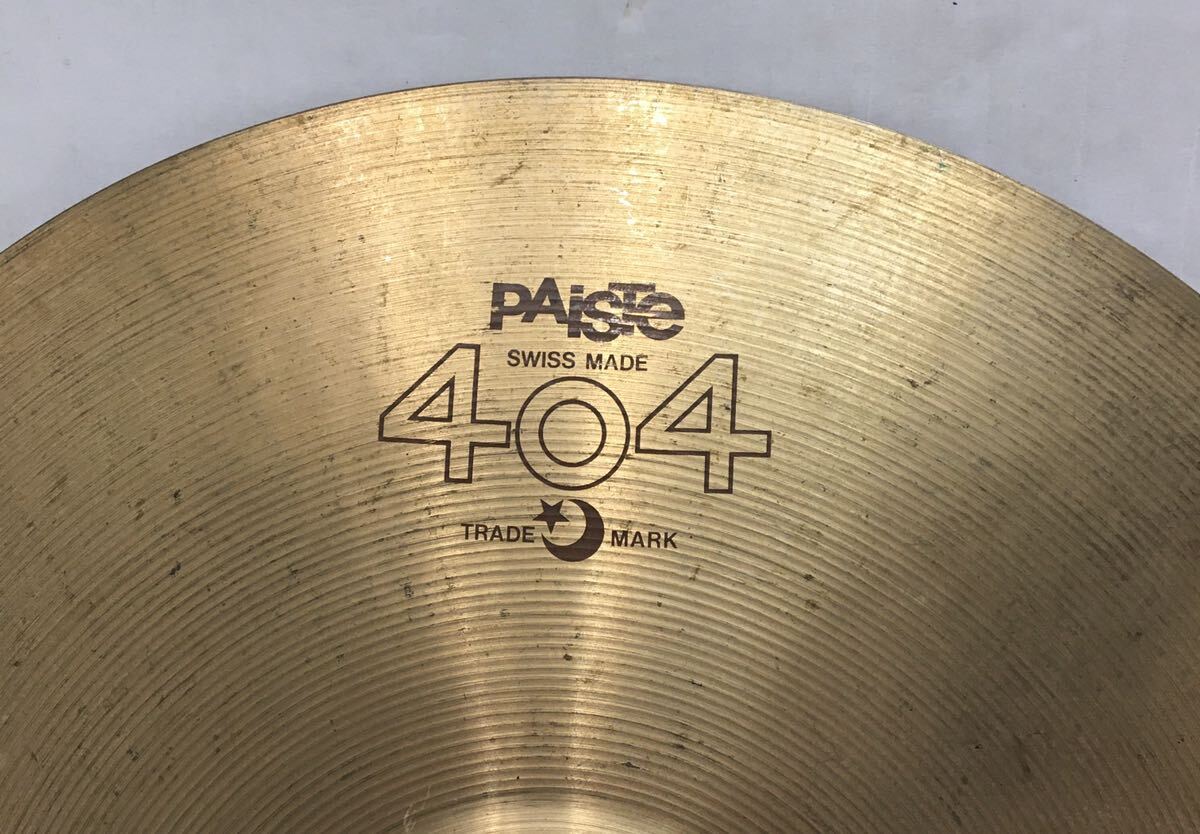 39-70 PAISTE 404 CRASH 16 シンバル　ヴィンテージ_画像2