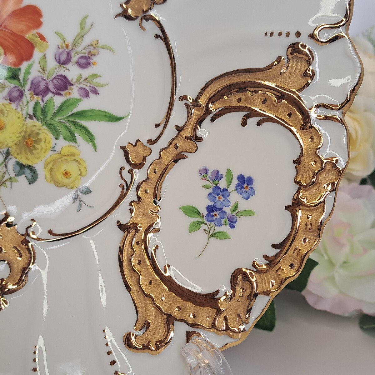 マイセン Meissen グランツゴールド 一級品 金彩 飾り皿 マイセン Meissen グランツゴールド 一級品 金彩 飾り皿