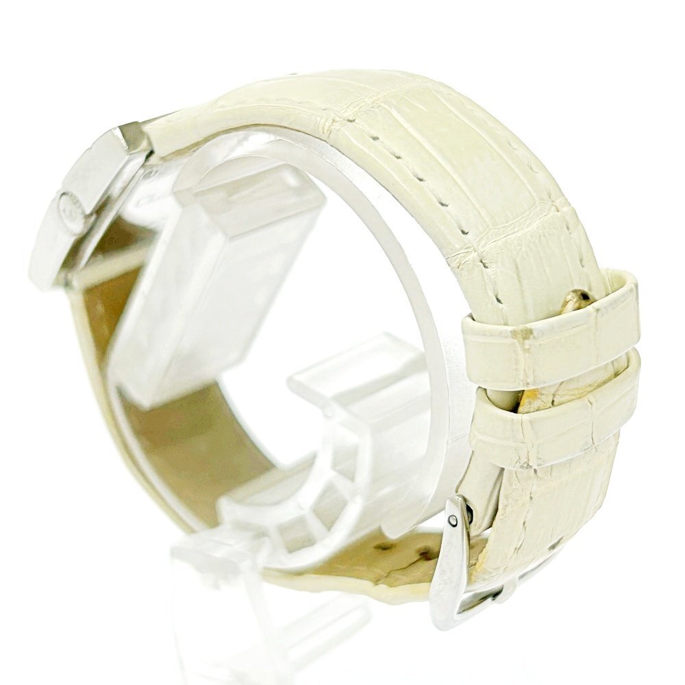 【1円スタート】Christian Dior クリスチャンディオール D82-100 クールカレ SS シルバー文字盤 QZ レディース腕時計 ジャンク 260529_画像4