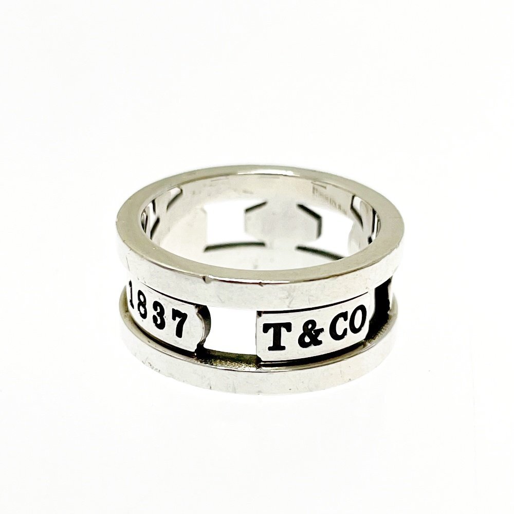 【1円スタート】TIFFANY & Co. ティファニー シルバー 1837 エレメント 8.2g 925刻印 指輪 リング 260744の画像3