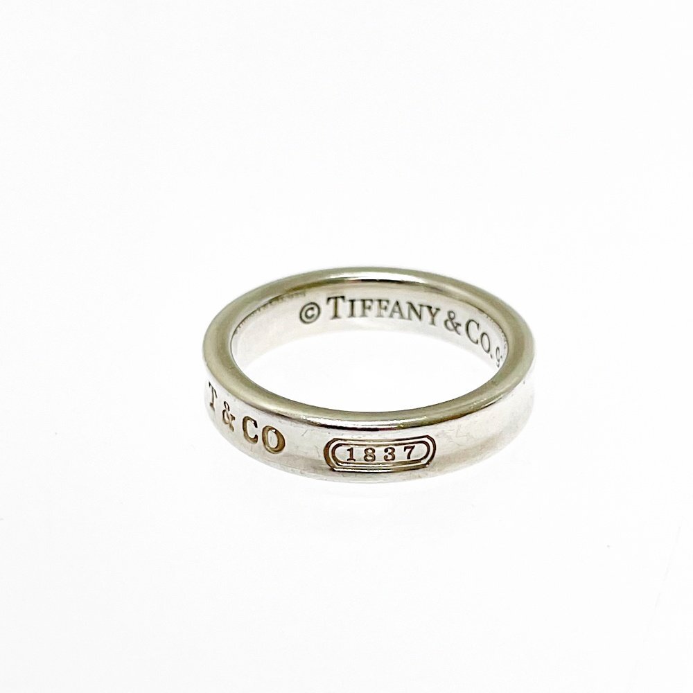 【1円スタート】TIFFANY & Co. ティファニー シルバー 1837 ナロー 3.7g 925刻印 指輪 リング 260749の画像3