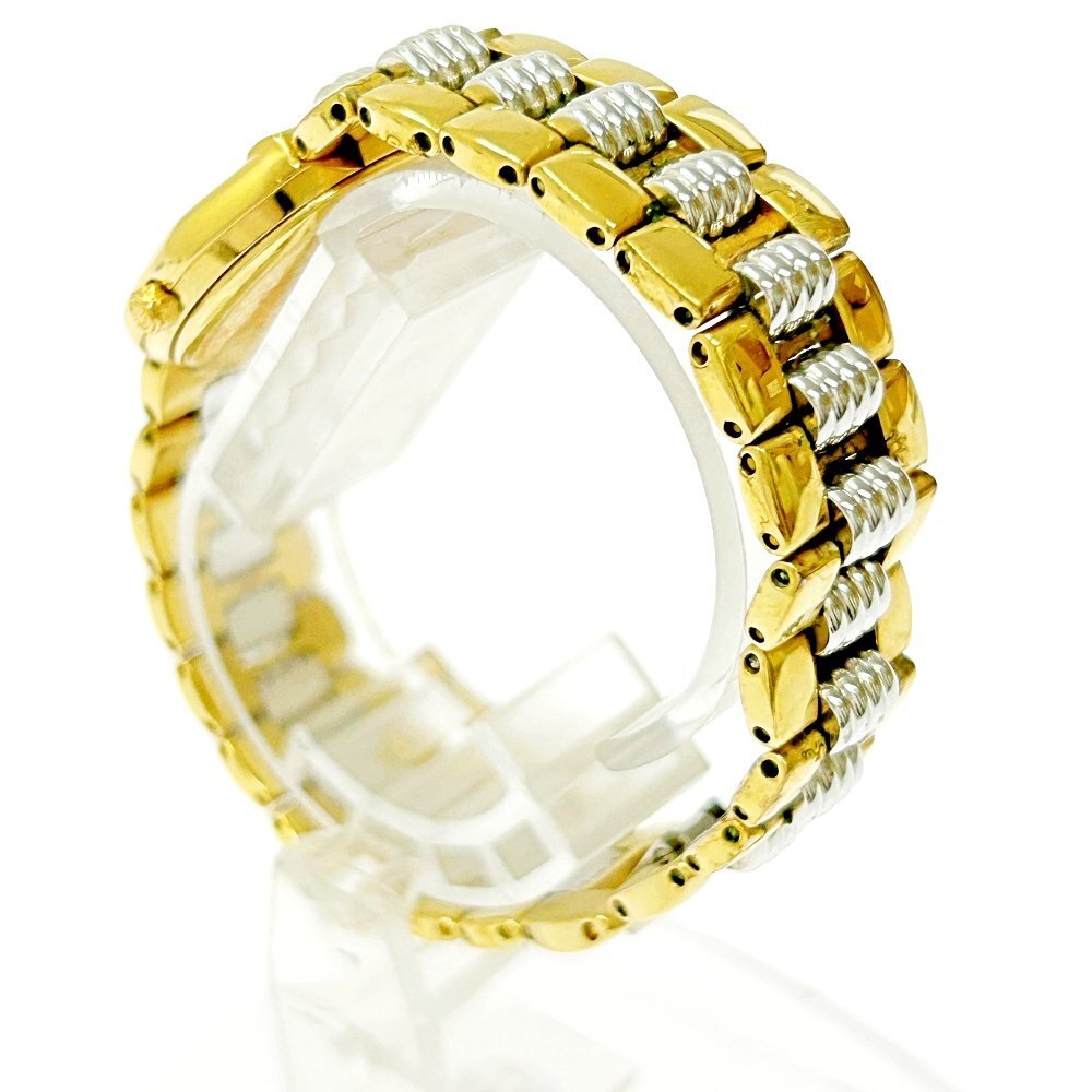 【1円スタート】Christian Dior クリスチャンディオール 48.133 オクタゴン SS×GP クオーツ レディース腕時計 ジャンク 266311の画像4