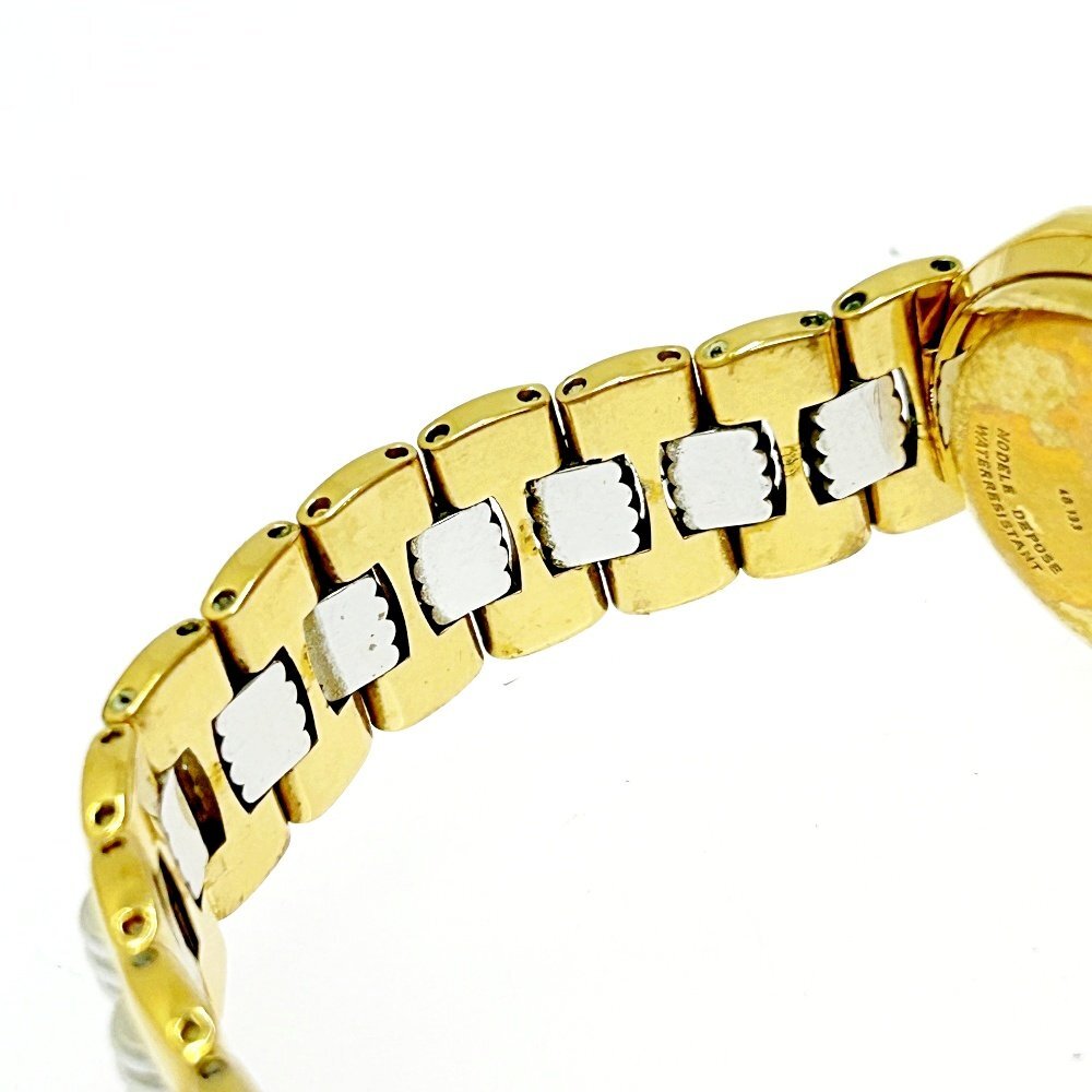 【1円スタート】Christian Dior クリスチャンディオール 48.133 オクタゴン SS×GP クオーツ レディース腕時計 ジャンク 266311の画像7