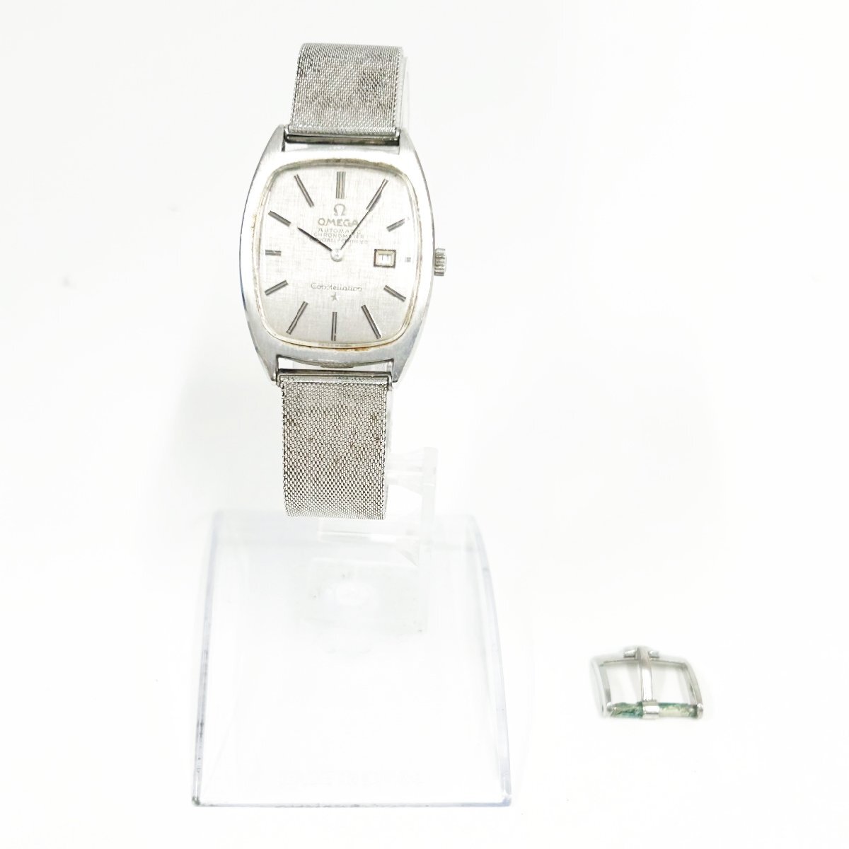 【1円スタート】OMEGA オメガ コンステレーション クロノメーター SS シルバー文字盤 自動巻き ボーイズ腕時計 ジャンク 261007の画像8