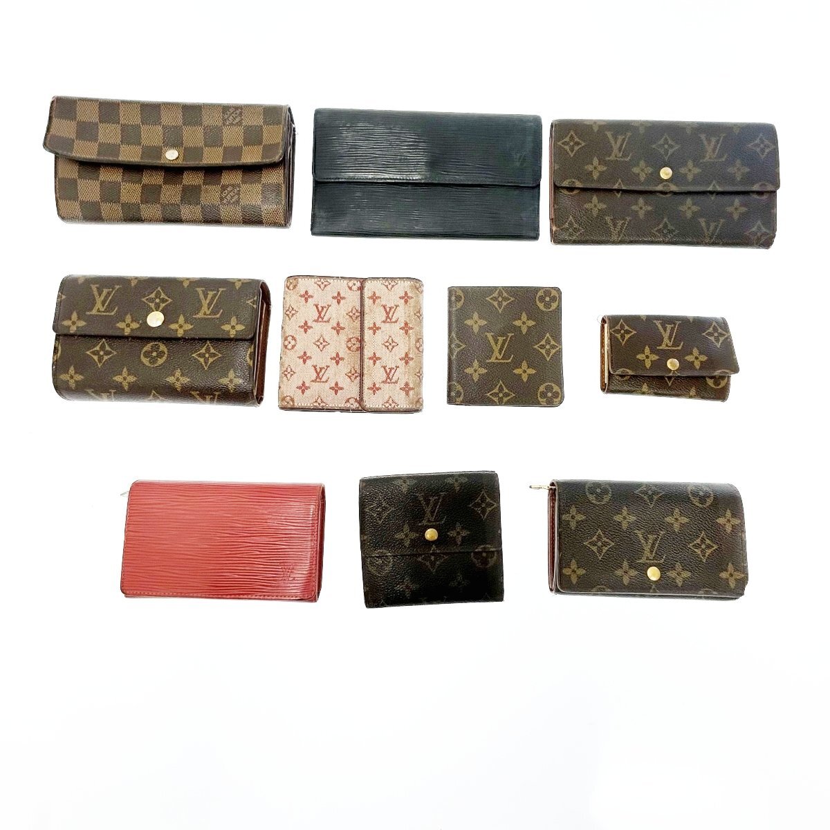 【1円スタート】【まとめ売り】LOUIS VUITTON ルイ・ヴィトン モノグラム エピ ダミエ キーケース 財布 ジャンク 10点セット 260250_画像1