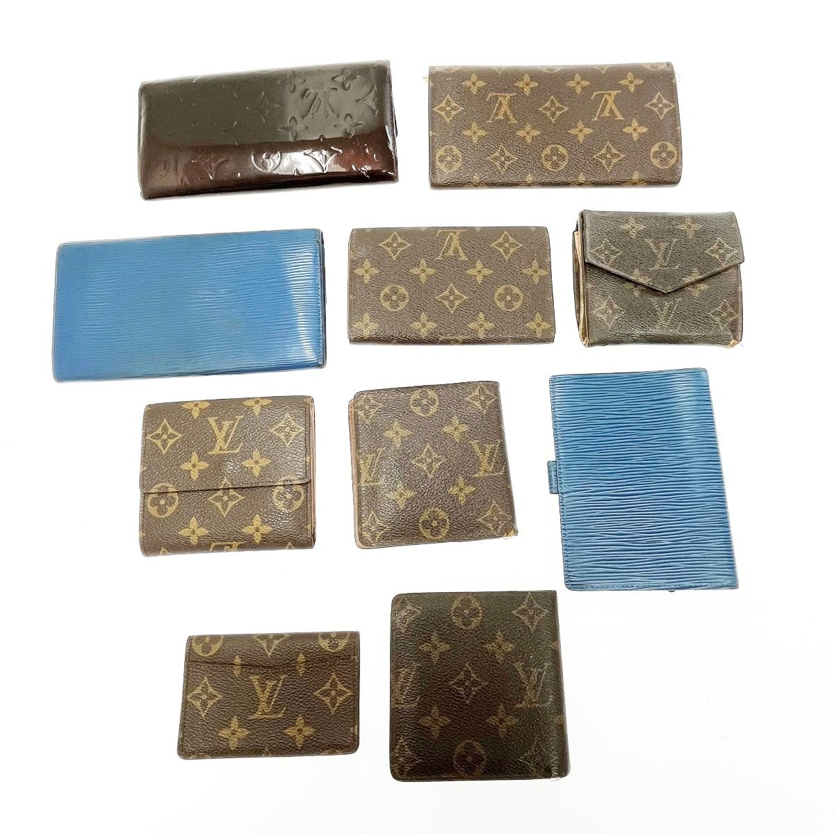 【1円スタート】【まとめ売り】LOUIS VUITTON ルイ・ヴィトン モノグラム エピ ヴェルニ 手帳カバー 財布 ジャンク 10点セット 262390_画像2