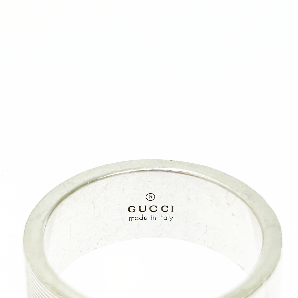 【1円スタート】【箱付き】GUCCI グッチ シルバー ブランデッド G Gロゴ 8.0g 925刻印 指輪 リング 264796の画像8