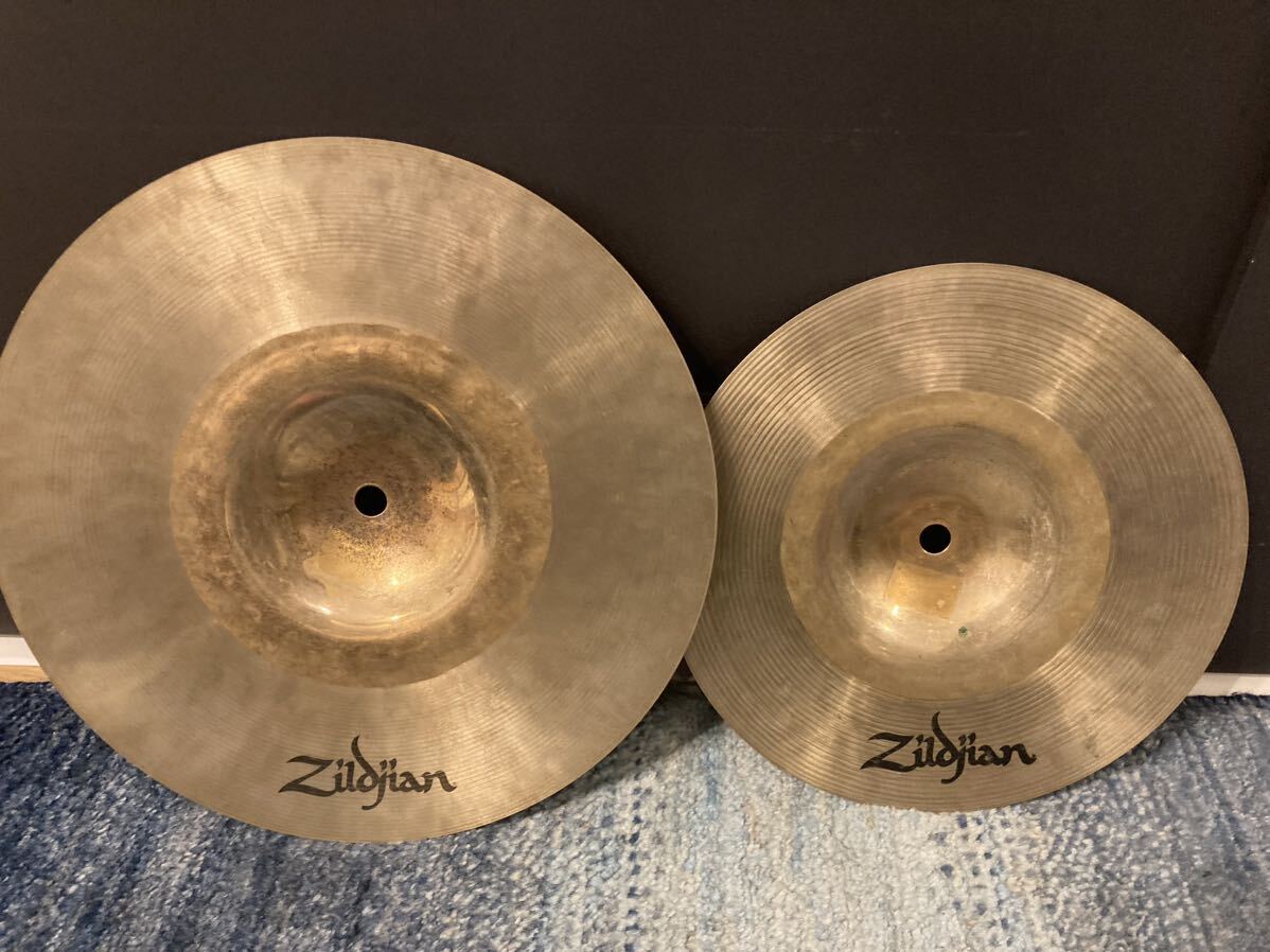 Zildjian custom hybrid splash cymbal 9インチと11インチの２枚セット！割れなし！割とキレイです！の画像2