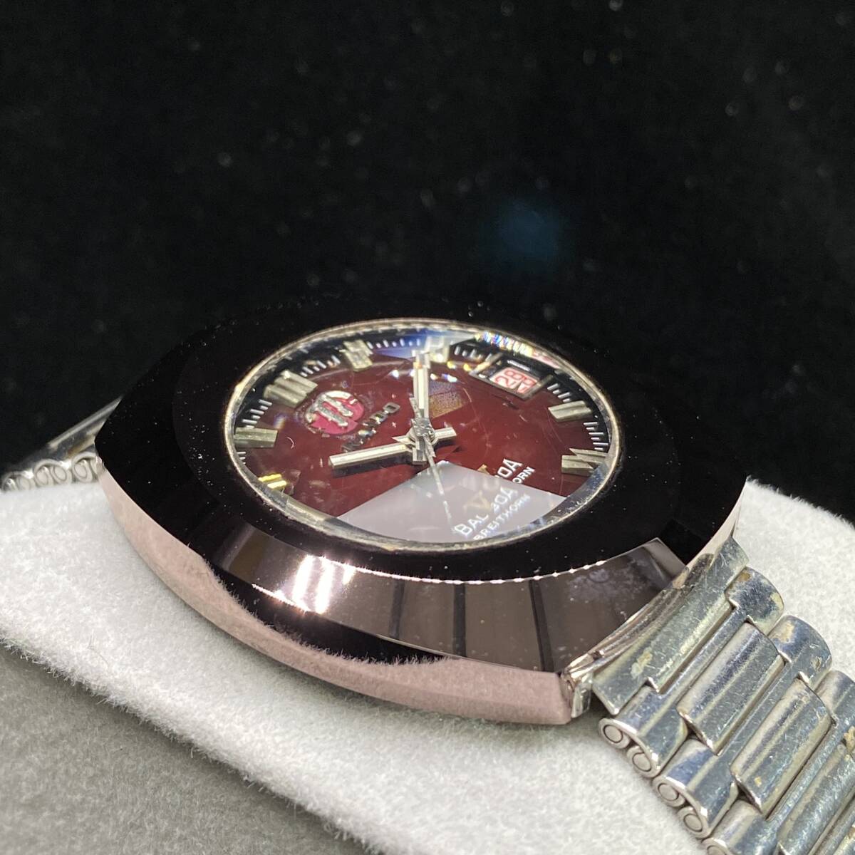 1円～ 6T50270324 RADO ラドー BALBOA V バルボア V カットカメラ デイト - AT 自動巻き メンズ 腕時計 コレクション 純正ベルト 稼働OKの画像3