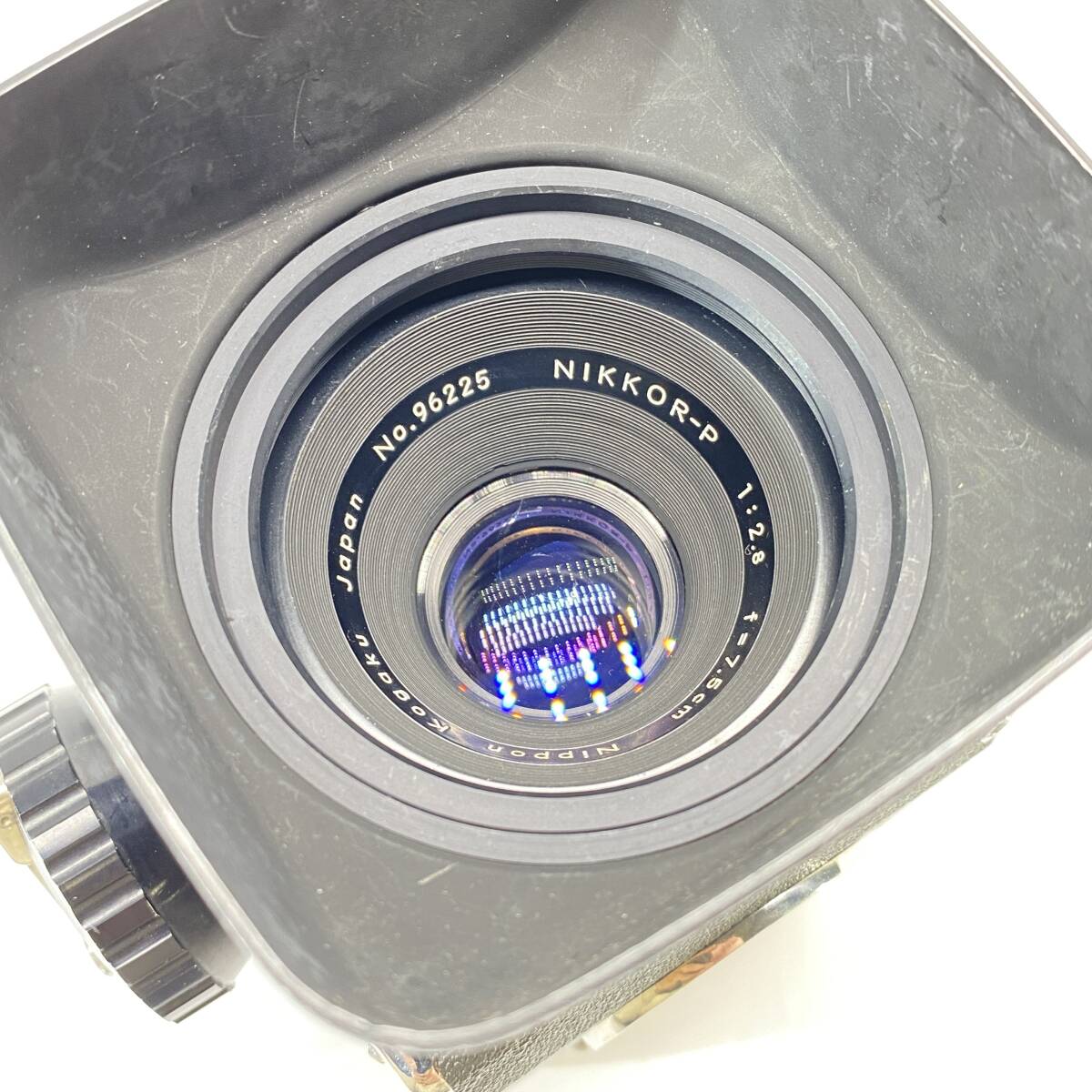 1円～ 6T31510324 ZENZA BRONICA ゼンザブロニカ 中判カメラ MODEL C NIKKOR-P 1:2.8 f=7.5cm カメラ 撮影機器 シャッターOKの画像6