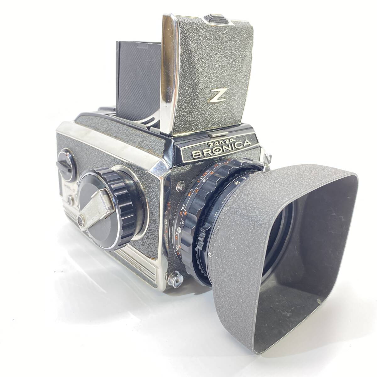 1円～ 6T31510324 ZENZA BRONICA ゼンザブロニカ 中判カメラ MODEL C NIKKOR-P 1:2.8 f=7.5cm カメラ 撮影機器 シャッターOKの画像2