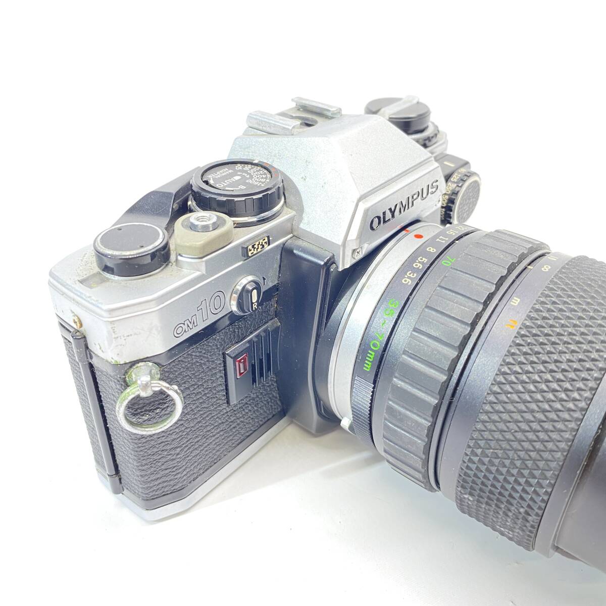 1円～ 6T30070424 OLYMPUS オリンパス フィルムカメラ OM10 OM-SYSTEM ZUIKO MC AUTO-ZOOM 1:3.6 f=35-70mm カメラ 撮影機器 ジャンクの画像2