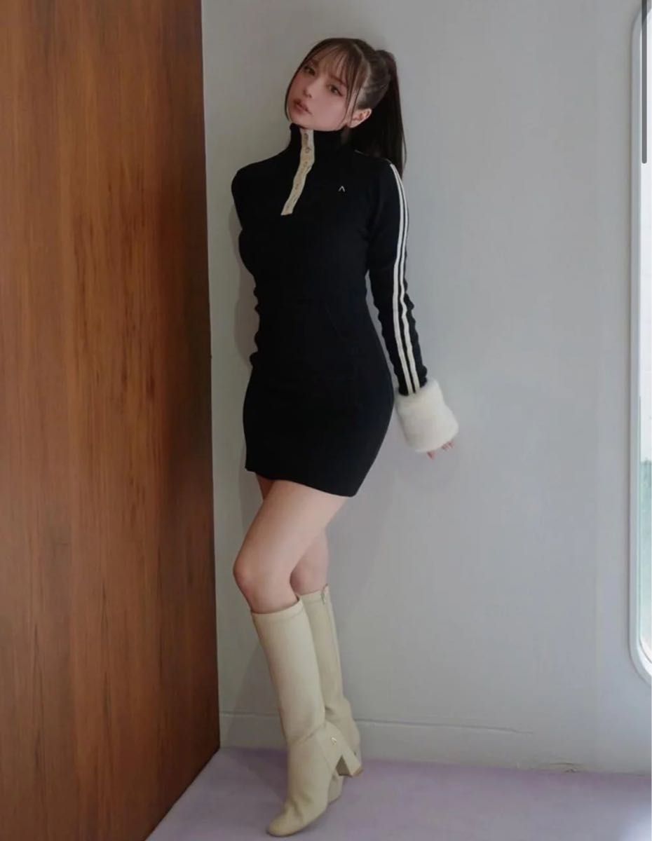 andmary アンドマリー Zoe fur mini dress ワンピース ミニ andmary アンドマリー Zoe fur mini dress ワンピース ミニ