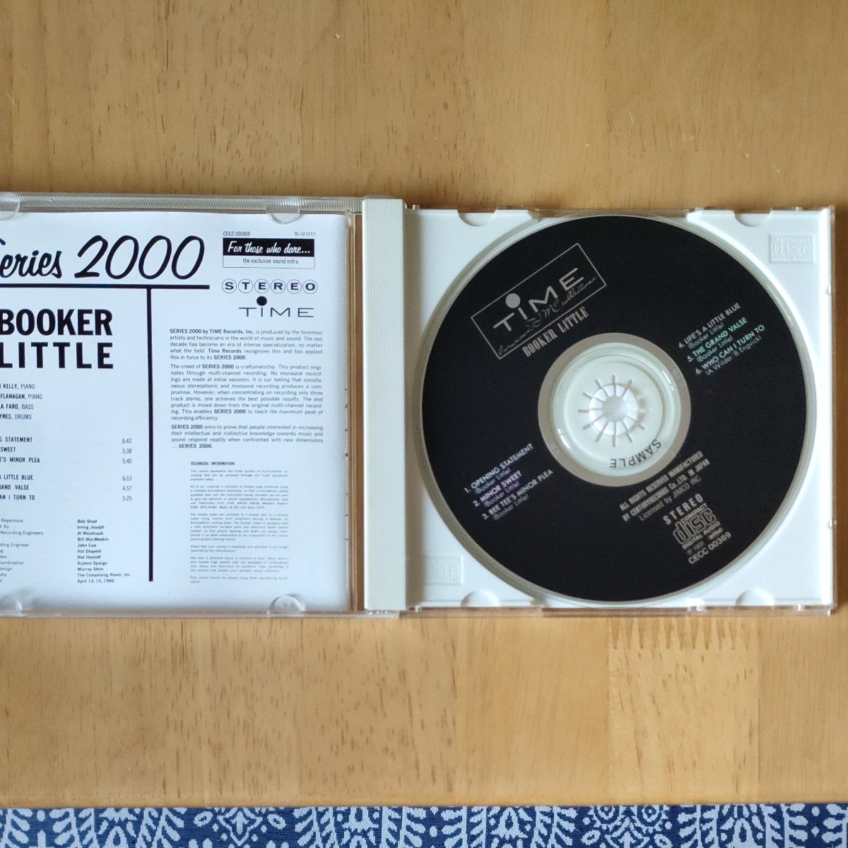 BOOKER LITTLE/BOOKER LITTLE ：TIMERECORD CD国内盤見本盤：センチュリーレコード