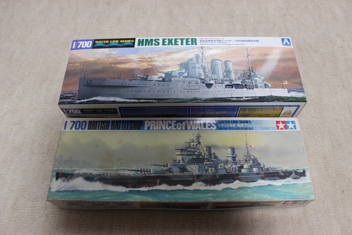 1/700 Aoshima HMS ecse ta- -ply ...( flower class less ) + Tamiya HMS Prince ob way ruz battleship set 