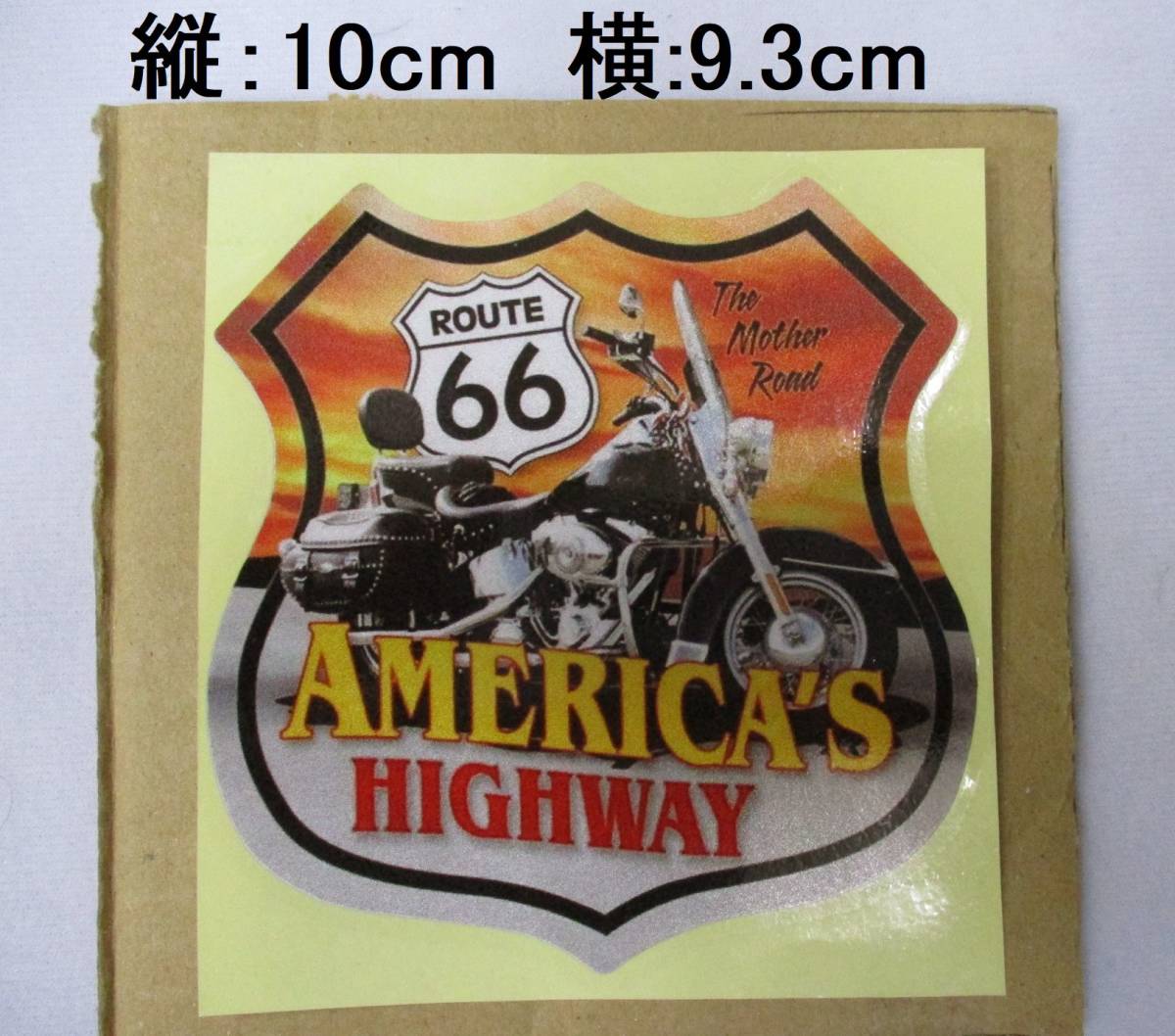 【新品・即決】 ルート66 ROUTE66 ステッカー ハーレー　モーターサイクル ボディ タンク アメリカン バイク_画像1