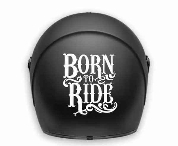 【新品・即決】黒 BORN TO RIDE ワイルド ステッカー ボディ タンク ガラス ヘルメット バイク ハーレー 車にもの画像2