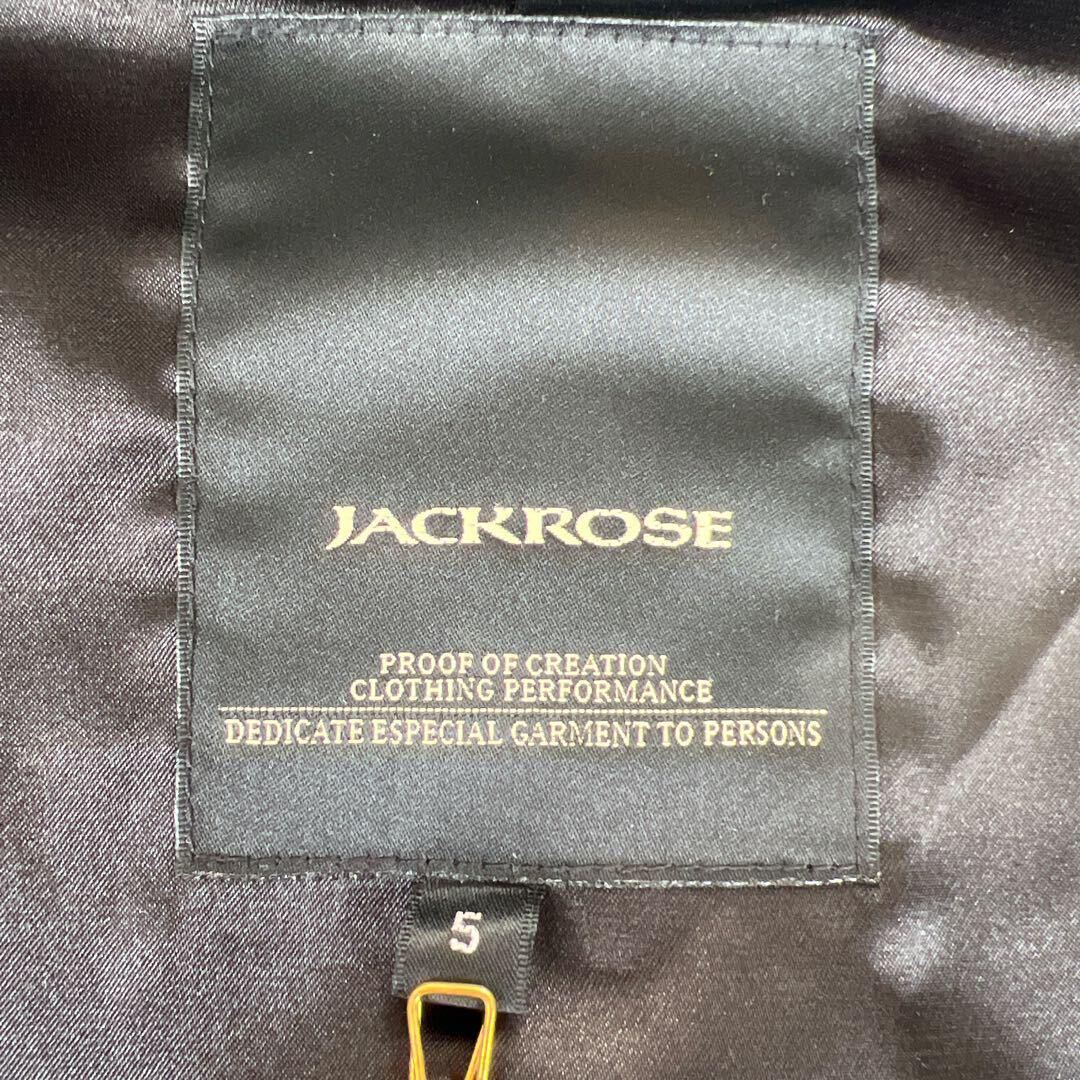 《極美品 XLサイズ》JACK ROSE ジャックローズ /シングルライダース レザージャケット/ノーカラー ダブルジップ/羊革 本革 /黒 ブラック_画像9