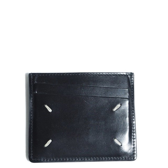 M8976f70　■Maison Margiela メゾンマルジェラ 11■　5 CARD HOLDER レザー カードケース ブラック / 黒 名刺入れ マルタンマルジェラ_画像2