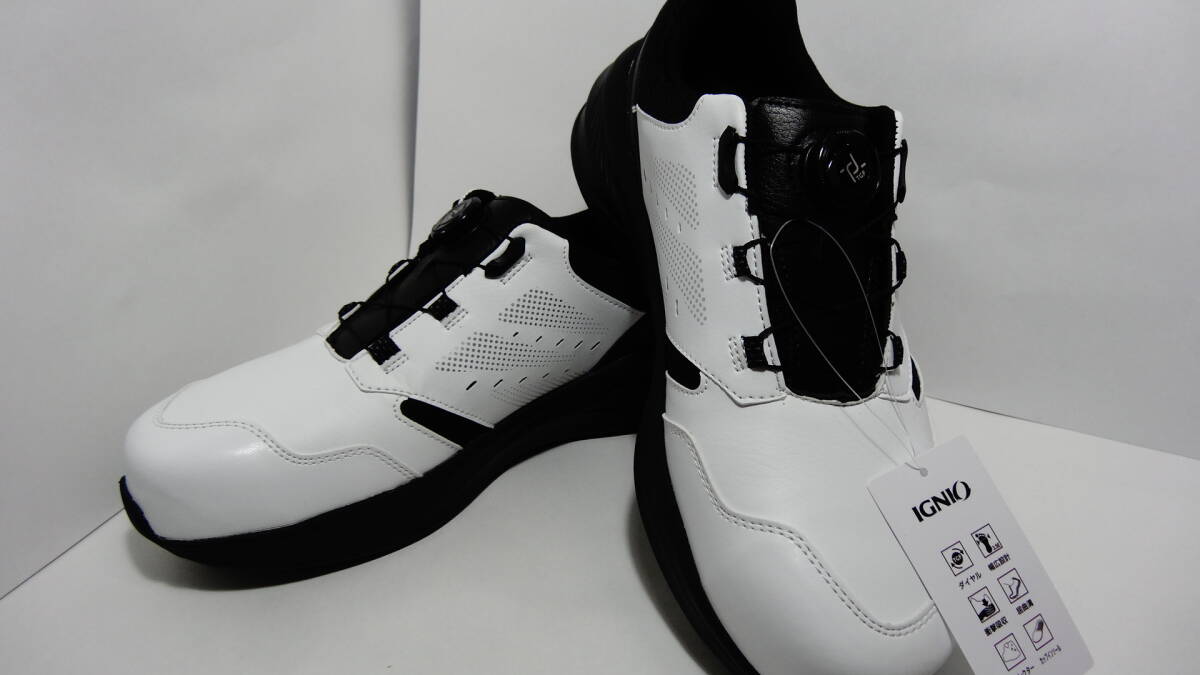 イグニオIGS1013TGF　ダイヤル式安全靴　ホワイト　２７cm　特別価格　４８００円（税込み）_画像1