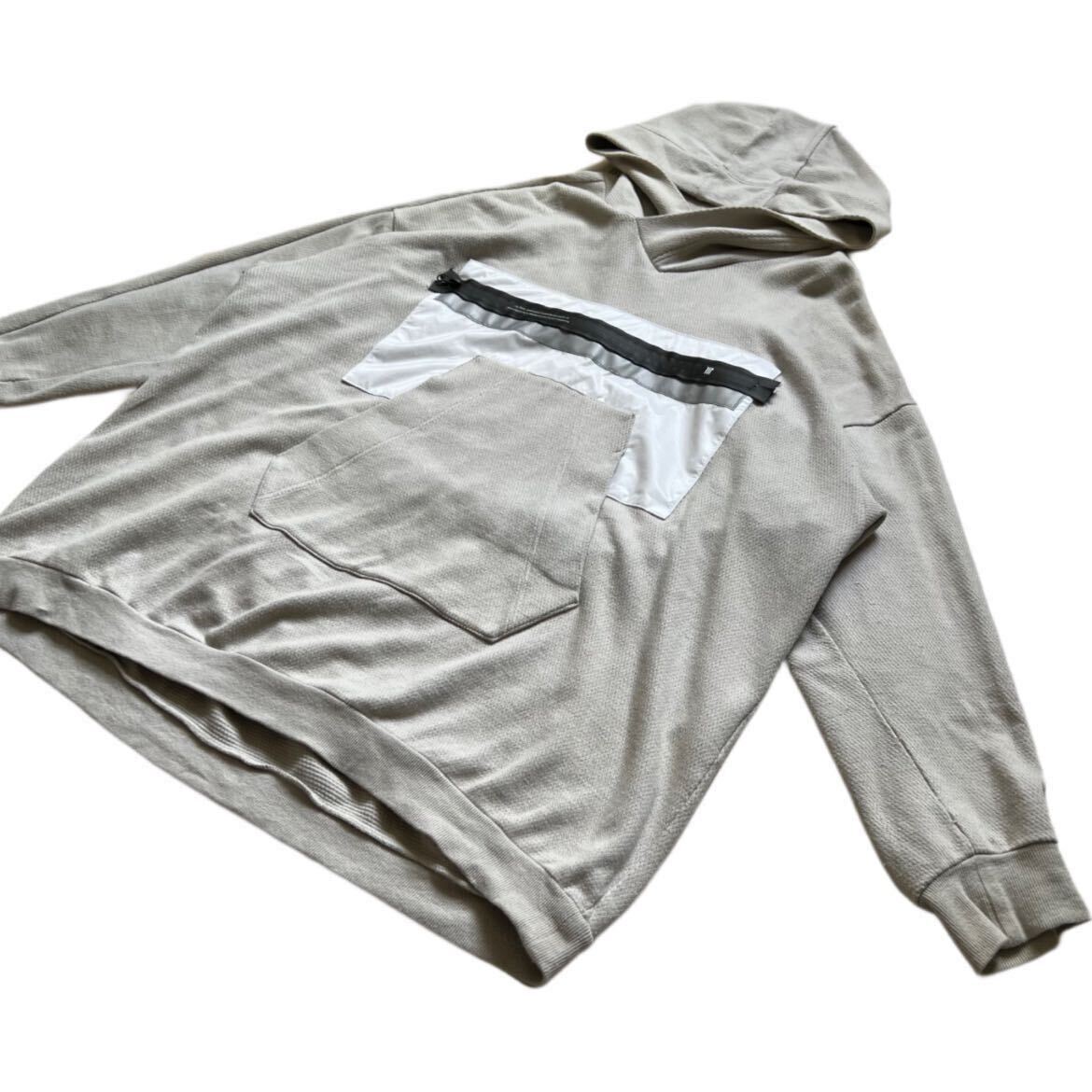 希少 20AW NILoS zip gimmick over-sized hoodie SAMPLE JULIUS collection Japanese label ニルズ パーカー サンプル ユリウス Rare の画像2