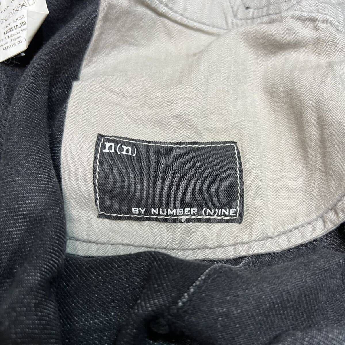 Rare 00s n(n) by Number Nine studs denim pants archive collection Japanese label undercover ナンバーナイン スタッズ デニムパンツの画像9