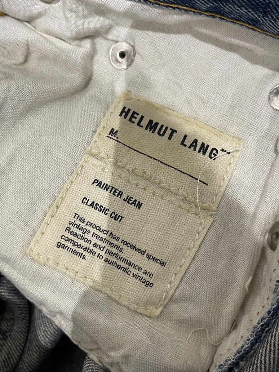  редкий 90s HELMUT LANG painted denim pants archive collection painter jeans classic cut raf simons Rare Helmut Lang первый период 