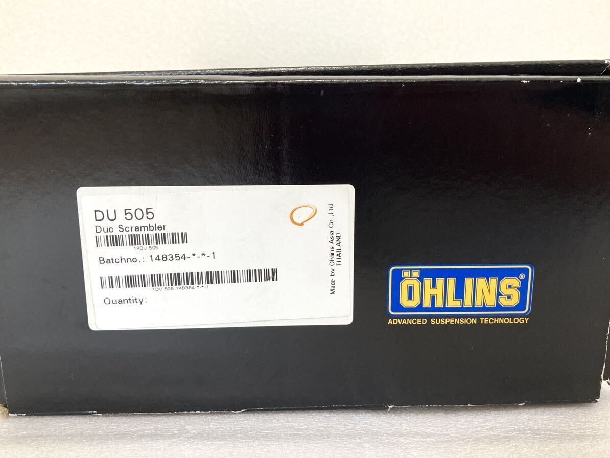 国内正規品 OHLINS オーリンズ リアサスペンション DU505 DUCATI SCRAMBLER 2015-2022 ドゥカティ スクランブラー S46DR1 _画像6