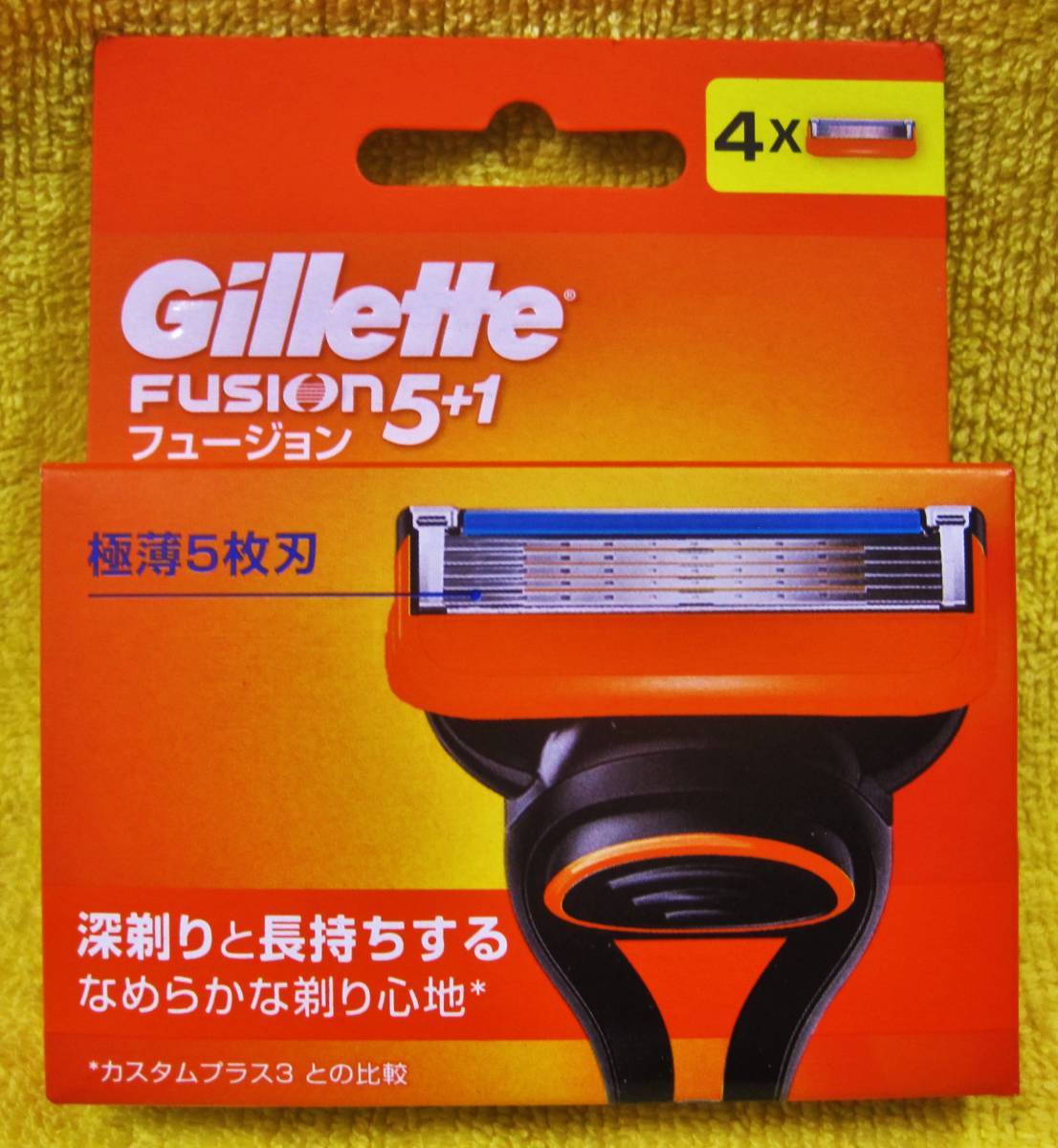 ◆【未開封】ジレット フュージョン Gillette FUSION 5+1 替刃4コ入 ◆ 送料120円～の画像1