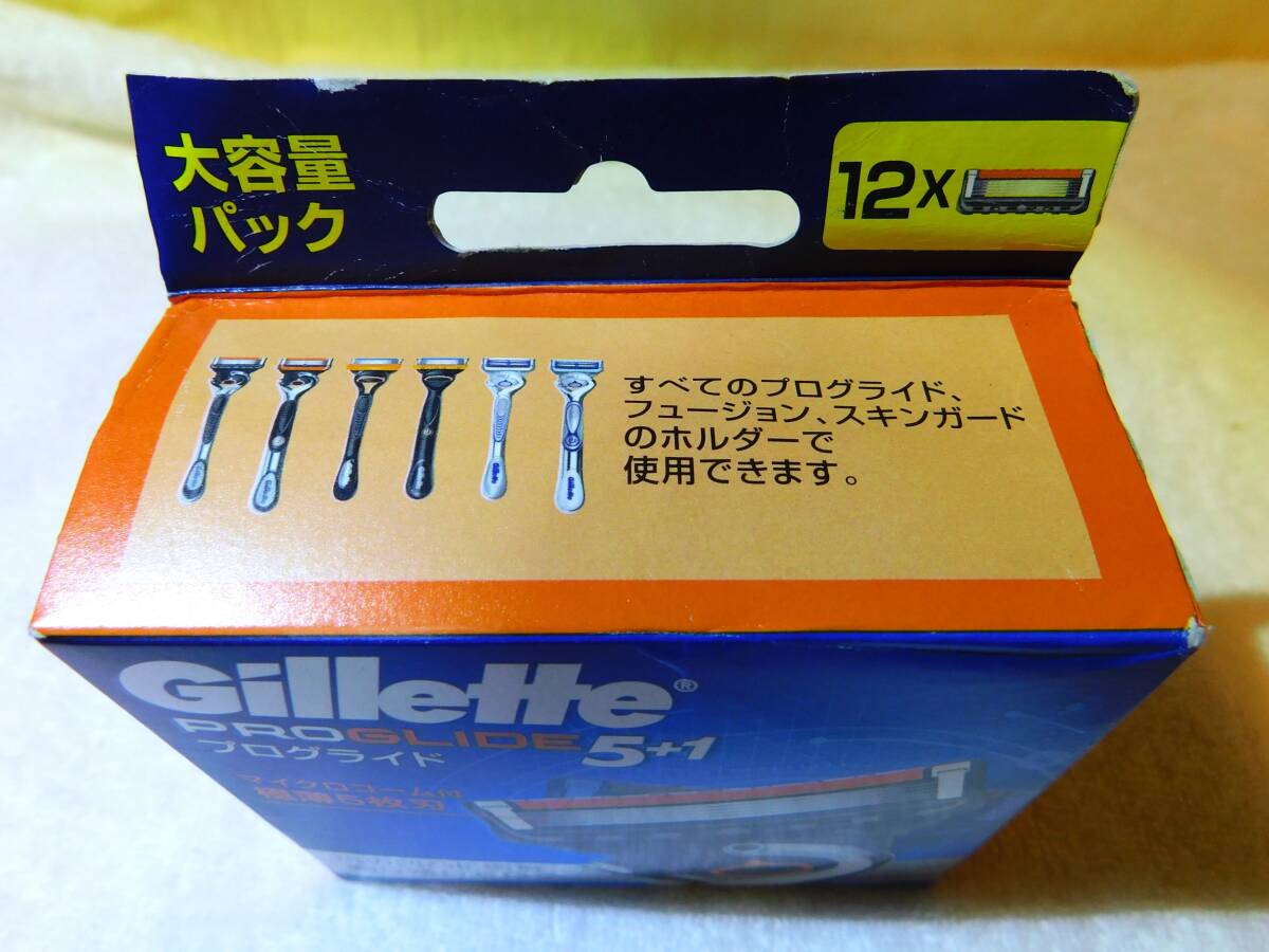 ◆【未開封】ジレット プログライド Gillette PROGLIDE 5+1 替刃12コ入 箱イタミあり◆ 送料300円_画像6