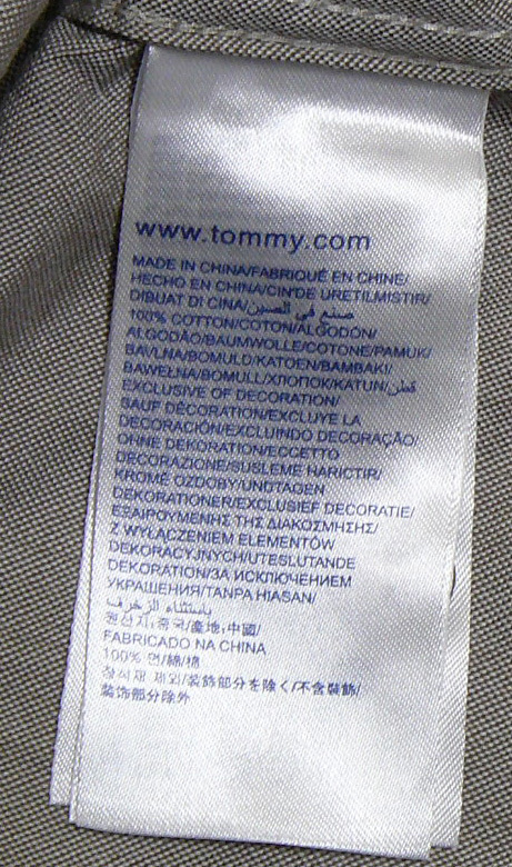  shipping click post TOMMY HILFIGER Tommy Hilfiger lady's cotton shirt size 4 Fitted S about 