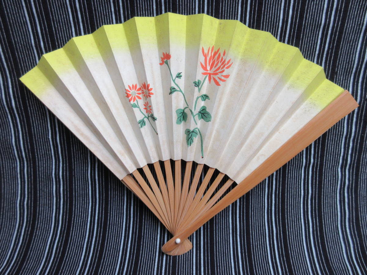 B512 ** retro ** Ajinomoto sale 60 anniversary commemoration ... Mini fan .. theater ** Vintage enterprise thing rare Novelty 