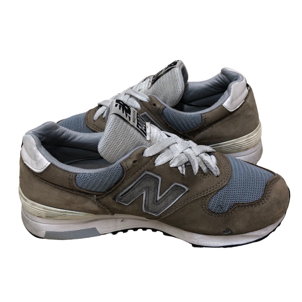 AH690 USA製 newbalance ニューバランス M1400 メンズ スニーカー US5 23cm ブラウン グレー_画像5