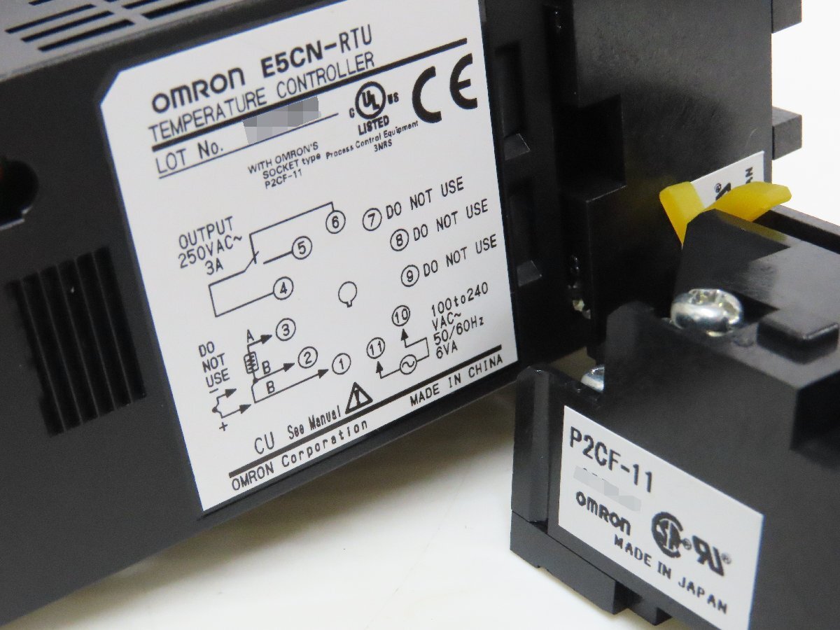 60☆OMRON オムロン E5CN-RTU×5／P2CF-11×6 まとめて☆0404-065の画像5