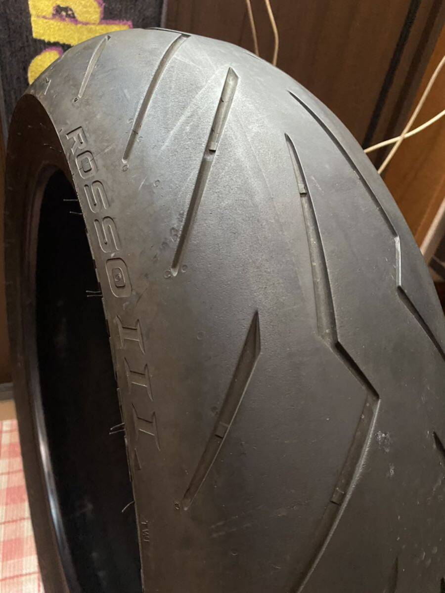 中古MCタイヤ PIRELLI DIABLO ROSSOⅢ 190/55ZR17 ピレリ ロッソ3 190 55 17 5119 M3093_画像3