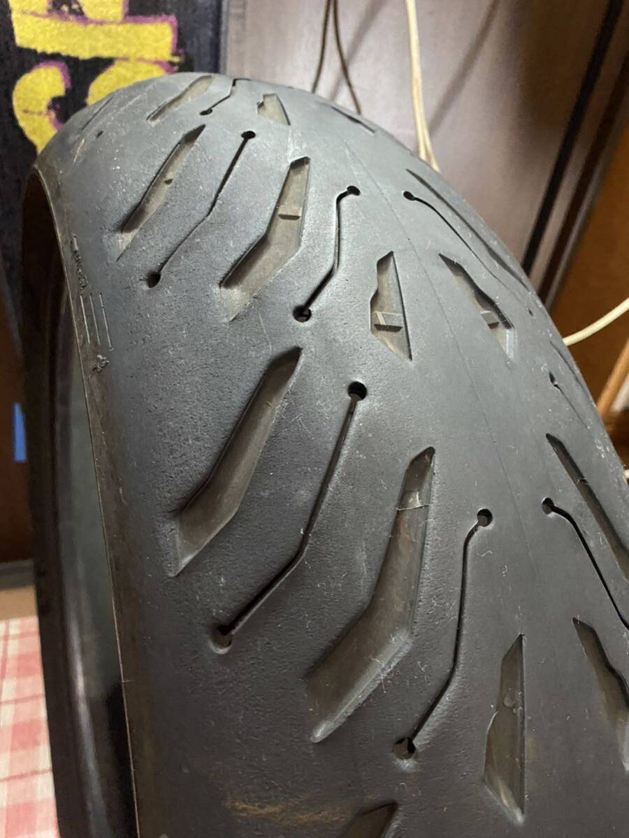 中古MCタイヤ 2021年製造 MICHELIN 2CT+ ROAD6 GT 180/55ZR17 ミシュラン ロード6 180 55 17 4221 M3109_画像3