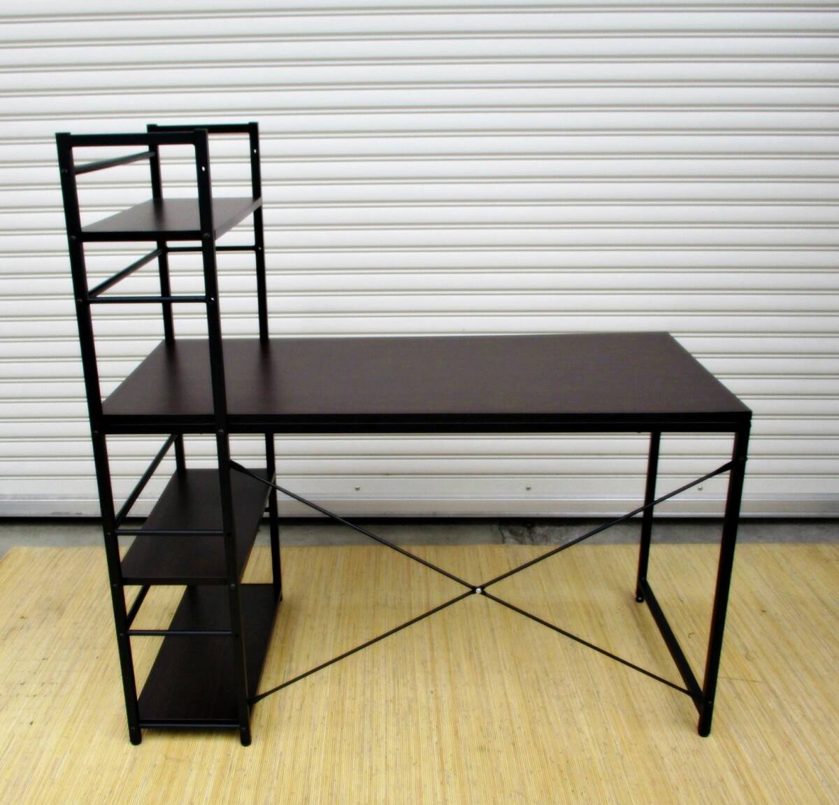  Sanwa Supply rack attaching slim desk 100-DESKH022 width 120. wood grain storage attaching computer desk Work compact Sanwa Direct 