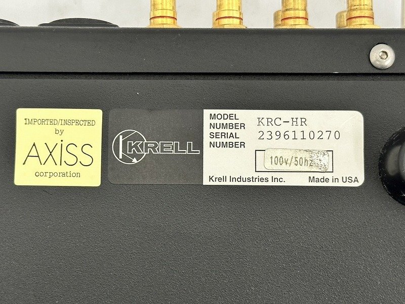 ■□KRELL KRC-HR プリアンプ クレル 正規品□■015790001J□■の画像8