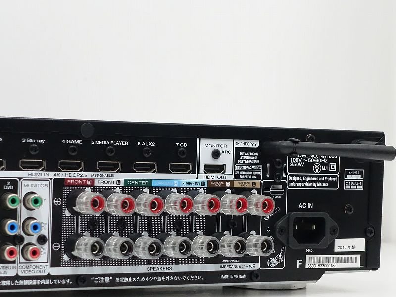 ■□marantz NR1606 ハイレゾ対応 Bluetooth搭載 AVアンプ マランツ□■020905001□■の画像6