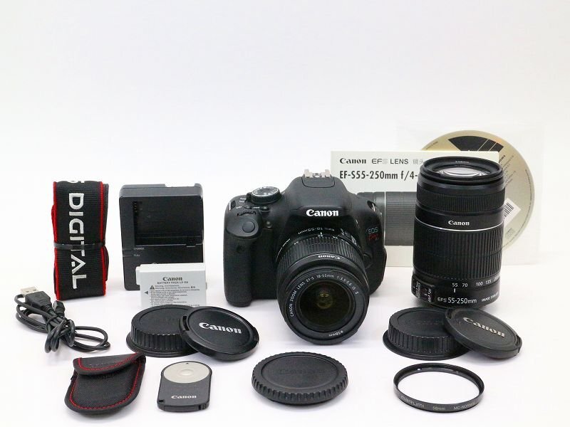 ●○【良品・総シャッター数6200回以下】Canon EOS Kiss X5 ダブルズームキット デジタル一眼レフ EFマウント キャノン○●020897002○●