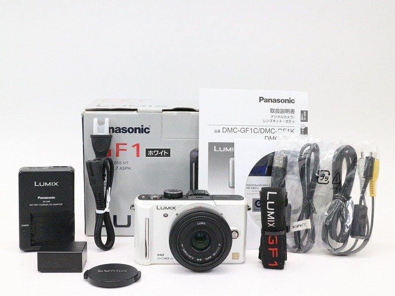●○【総シャッター数600回以下】Panasonic LUMIX DMC-GF1 パンケーキレンズキット ミラーレス 一眼カメラ パナソニック○●019585011m○●