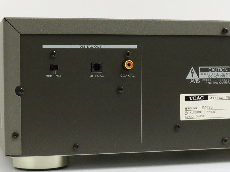 ■□TEAC VRDS-10 CDプレーヤー ティアック□■019382003J□■の画像5