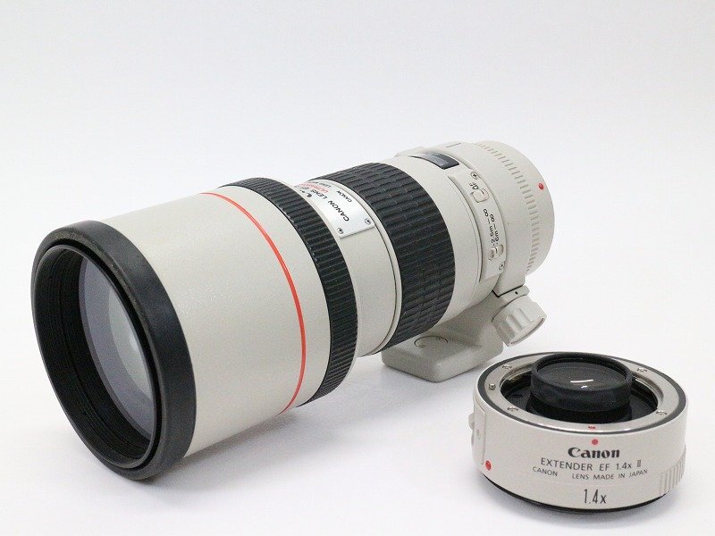 ●○Canon EF 300mm F4 L USM/EXTENDER EF 1.4x II カメラレンズ 超望遠 エクステンダー EFマウント キャノン○●019585006○●の画像1