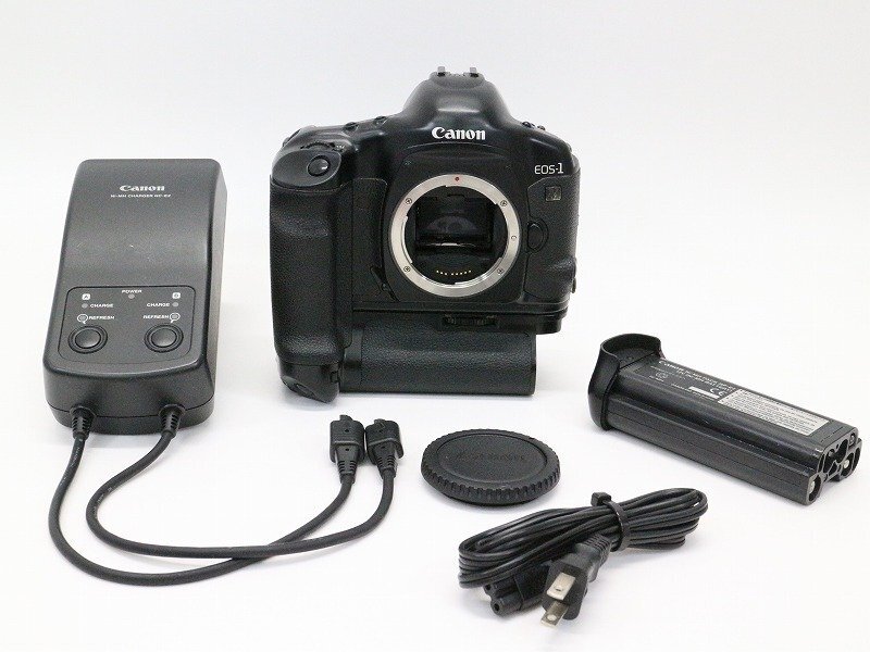 ●○Canon EOS-1V HS(EOS-1V/PB-E2) フィルム 一眼レフカメラ ボディ パワードライブブースター EFマウント キャノン○●019585037○●_画像1