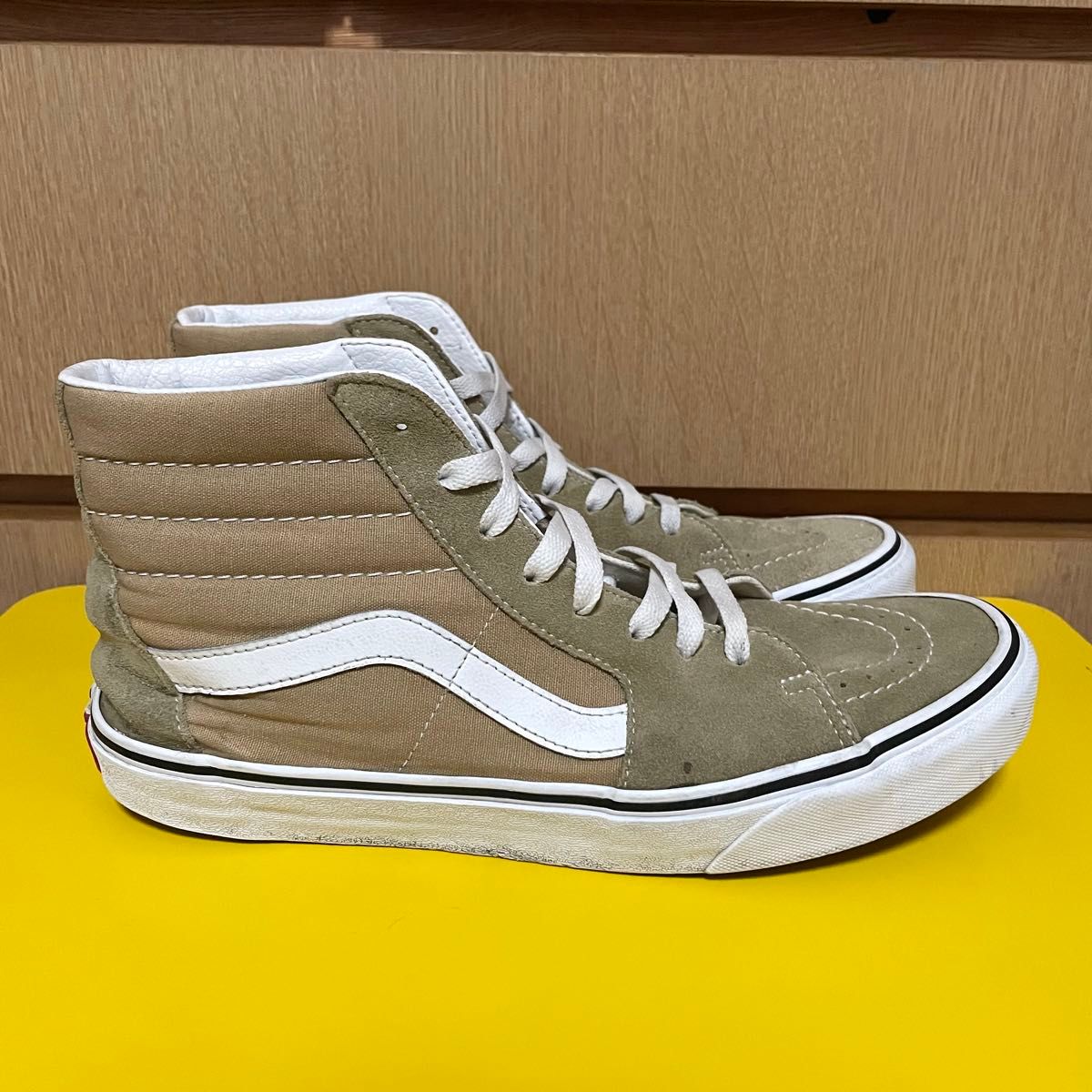 VANS ヴァンズ バンズ SK8-HI スケートハイ スエード スニーカー BEIGE ベージュ 薄茶 27.5cm US9.5