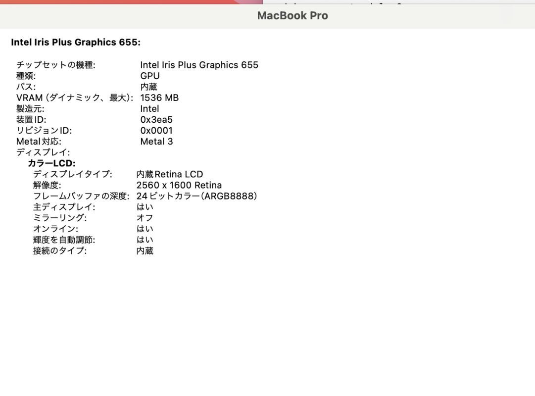 中古 2K対応 13.3型 Apple MacBook Pro A1989 (TouchBar2019) macOS 14 sonoma 八世代 i7-8569U 16GB NVMe 512GB-SSD カメラ 無線 管:1017h_画像6