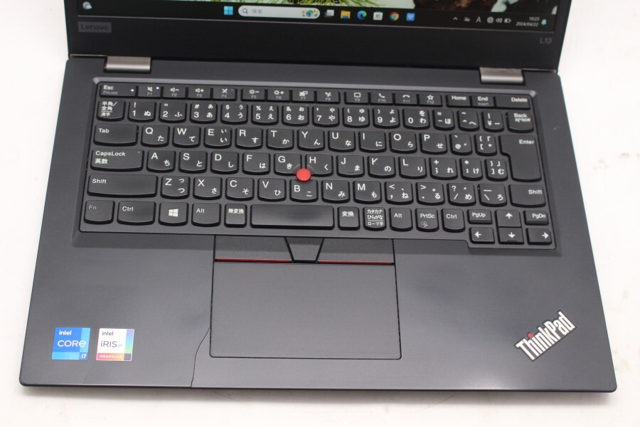 中古 フルHD 13.3型 Lenovo ThinkPad L13 Gen2 Windows11 11世代 i7-1165G7 16GB NVMe 512GB-SSD カメラ 無線 Office付 パソコン 管:1004m_画像7