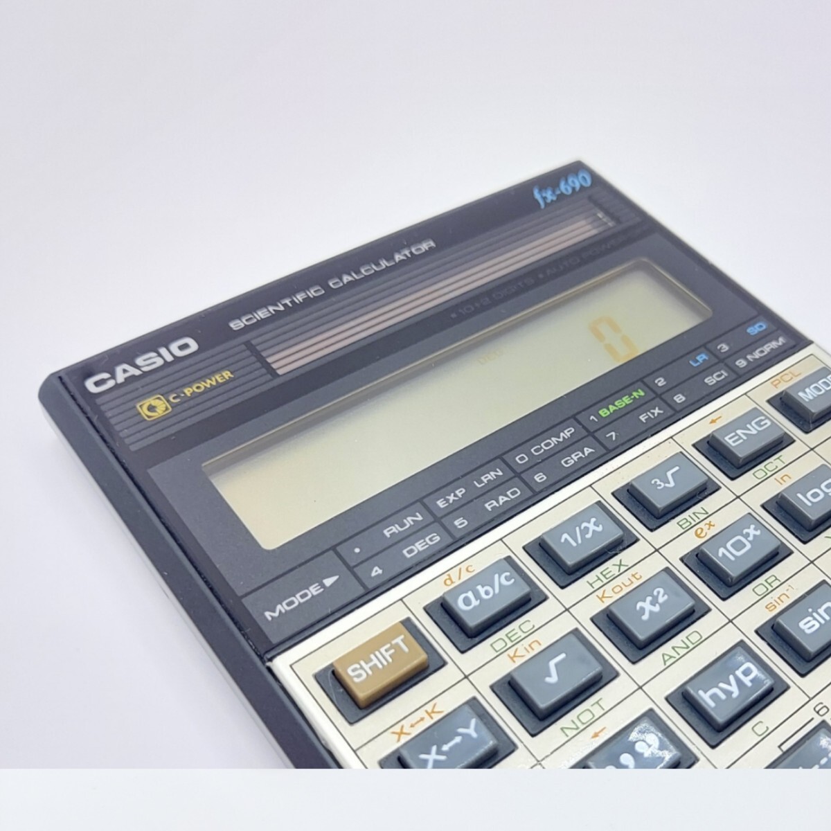 【超貴重！ほぼ未使用の極上品！】人気関数電卓　CASIO　fx-690　取扱い説明書付き　管理番号Z0409