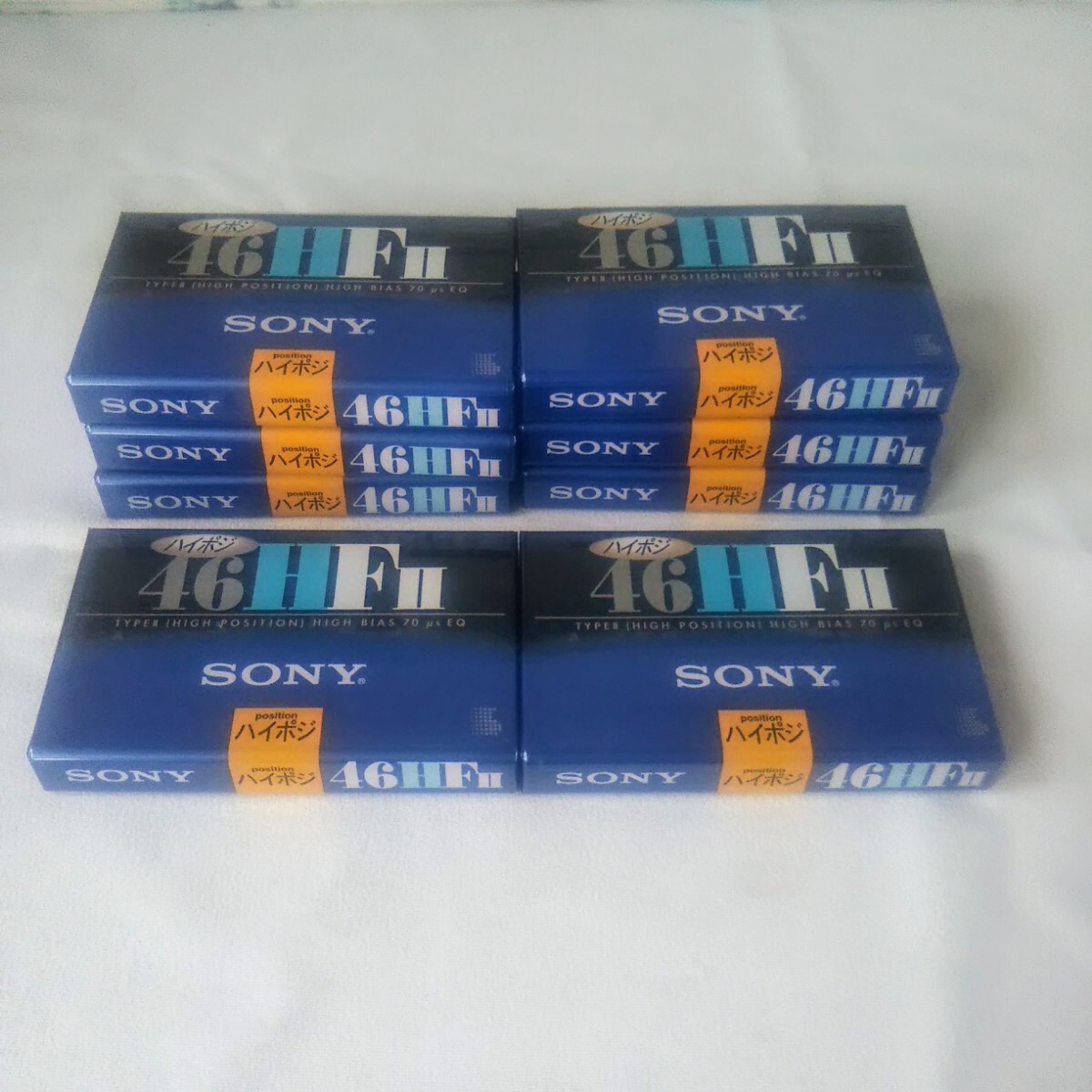 未開封／ SONY カセットテープ C-46HF2 ベーシック ハイポジ 8本 オーディオカセットテープ ハイポジション の画像2